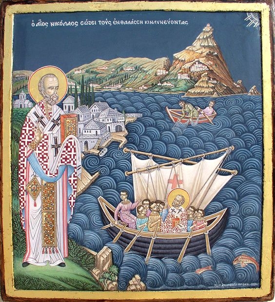 O ΄Αγιος Νικόλαος σώζει τους εν θαλάσση κινδυνεύοντας